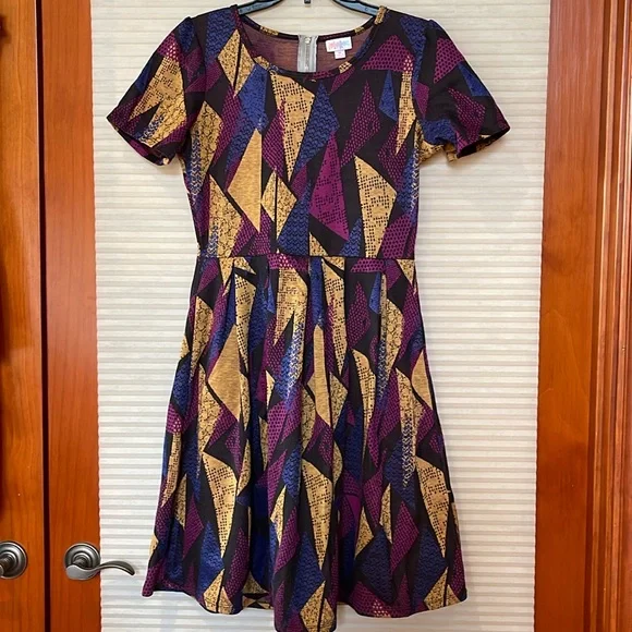open lace back dress Lularoe Carly Swing Dress Xs